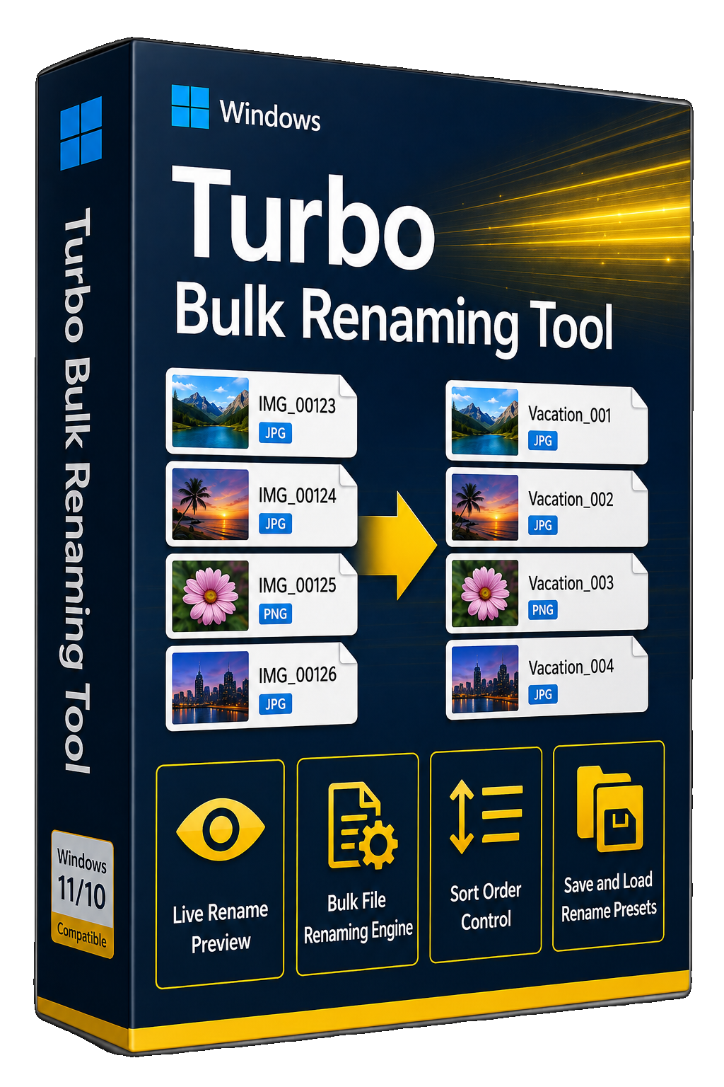 offline bulk file renaming software for Windows
