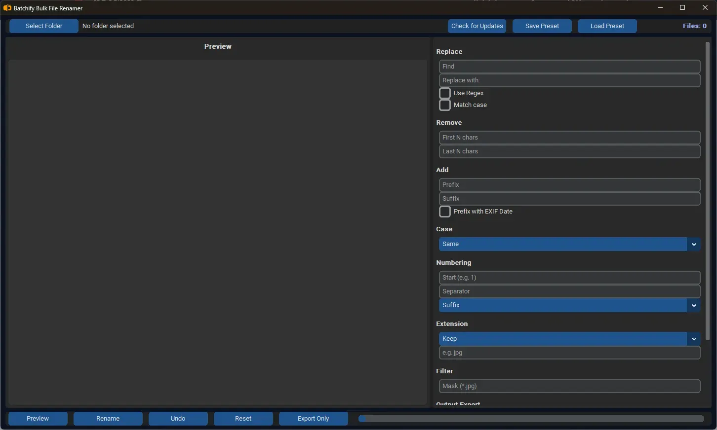 file rename tool windows