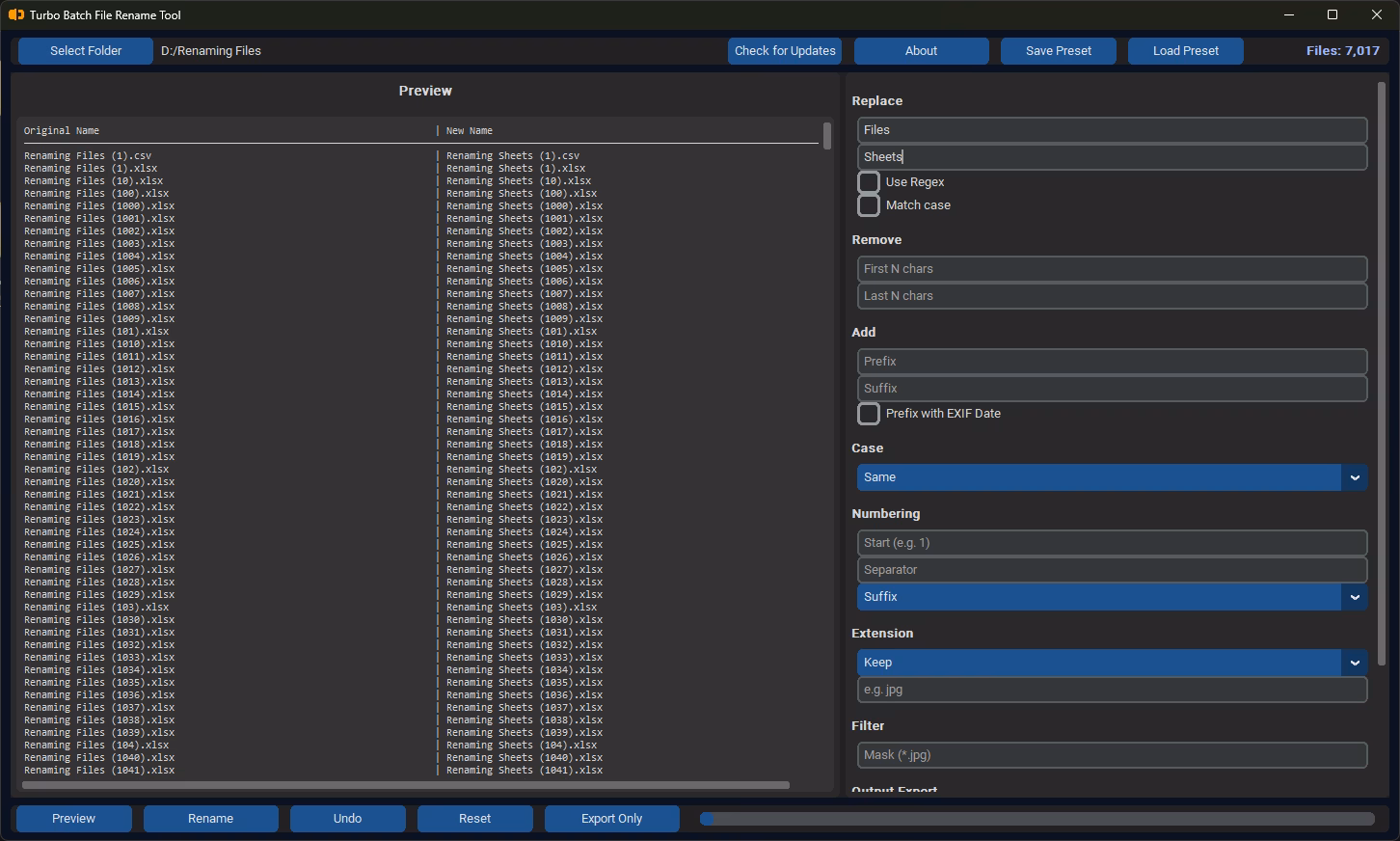 Find and Replace - Replace With - feature