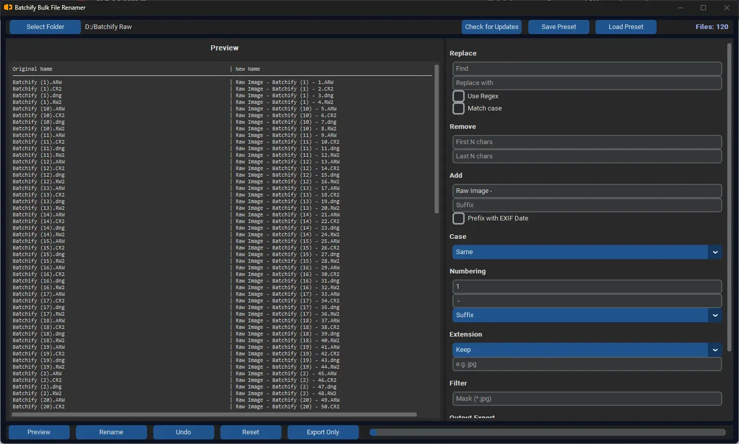 bulk file rename windows
